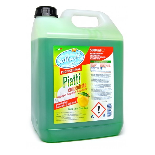 SOFT SOFT LIQUIDO PIATTI CONCENTRATO LIMONE TANICA LT.5